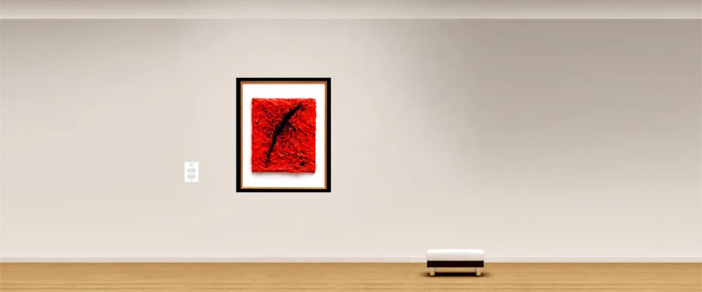 The Cutting A Contemporary Sculpture 3D Painting Made By The Sculptor Cesare Catania X Slider