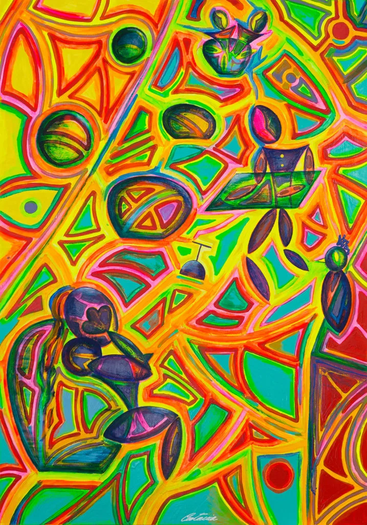 Il Vecchio Addormentato sulla Nave | Famosa pittura acrilica | Cesare Catania