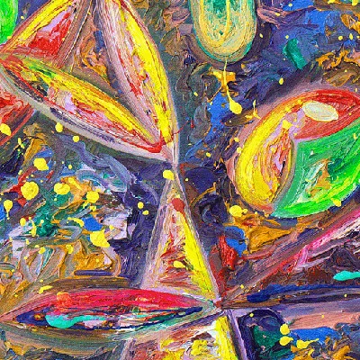Gli Arlecchini (B Version) | Pittura a olio e acrilico | Cesare Catania