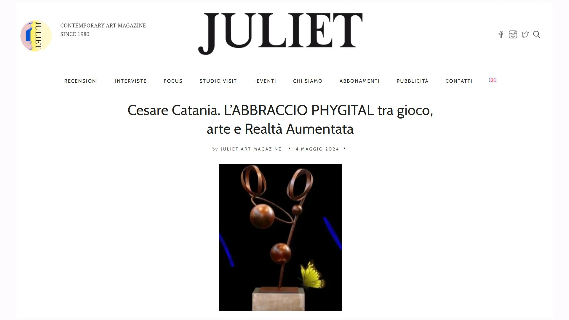 L’ABBRACCIO PHYGITAL di Cesare Catania: Realtà Aumentata