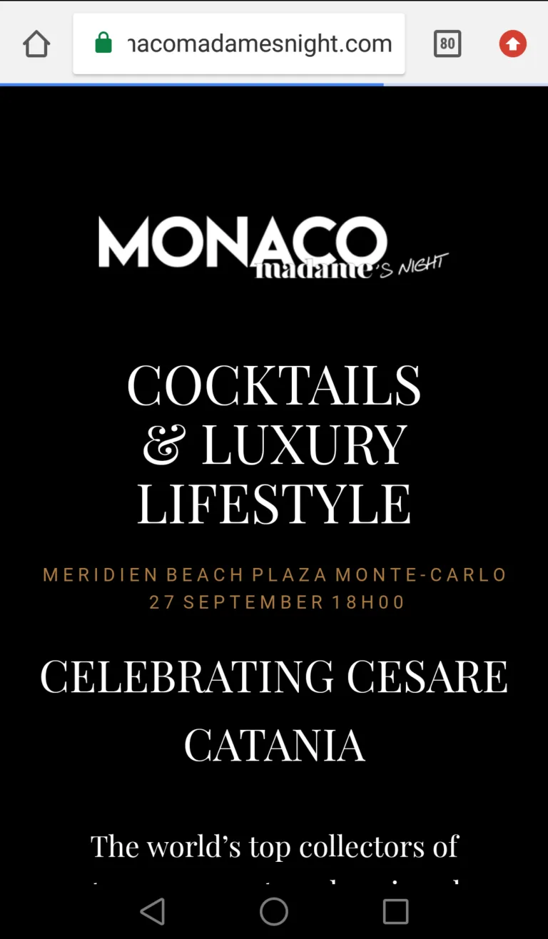 Fonte: Monaco Madame - Cesare Catania - Contemporary Art