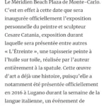 Cesare Catania Exposition Dart Contemporain A Monaco