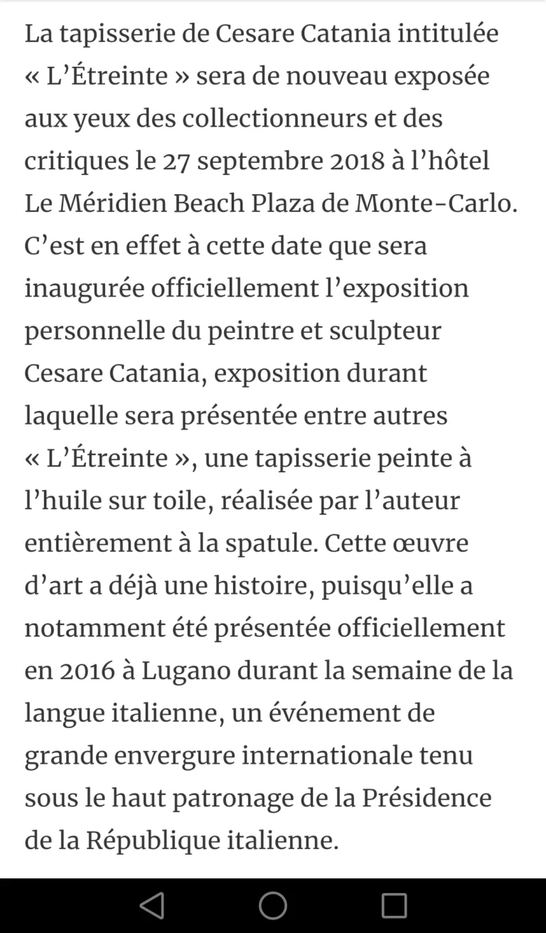 Cesare Catania Exposition Dart Contemporain A Monaco