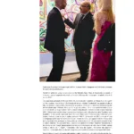 Cesare Catania With The Italian Ambassador Cristiano Gallo During His Contemporary Art Exhibition In Monaco Sept