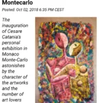 Contemporary Art Exhibition In Monaco By The Artist Cesare Catania
