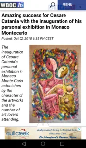 Contemporary art exhibition in Monaco by the artist Cesare Catania - 3 - Cesare Catania - Contemporary Art