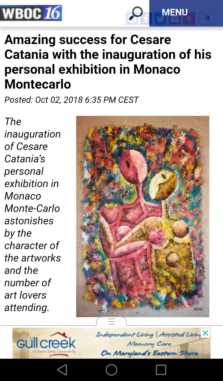 Contemporary Art Exhibition In Monaco By The Artist Cesare Catania