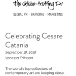 Contemporary Art Exhibition In Monaco By The Artist Cesare Catania