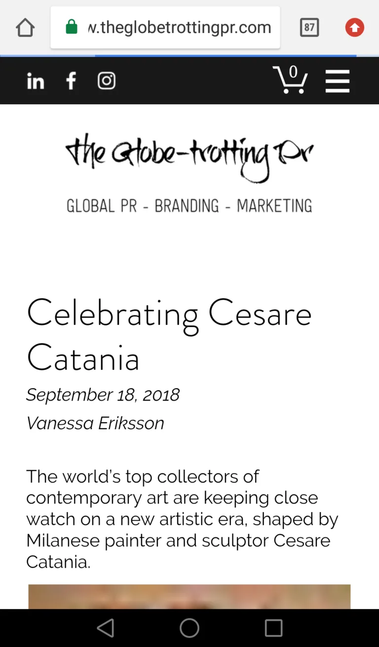 Contemporary Art Exhibition In Monaco By The Artist Cesare Catania