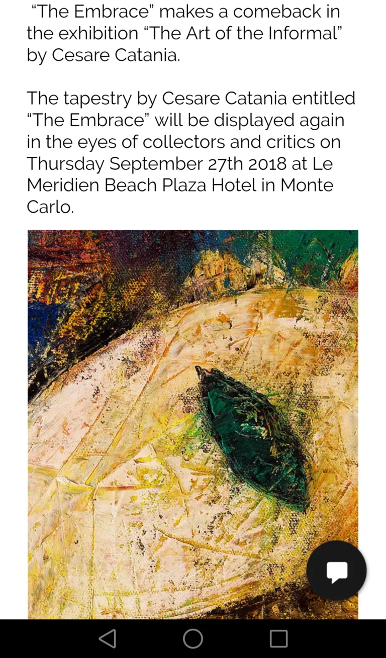 Contemporary Art Exhibition In Monaco By The Artist Cesare Catania