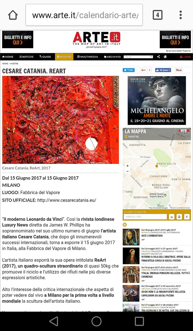 Fonte: Arte.it - Cesare Catania - Contemporary Art