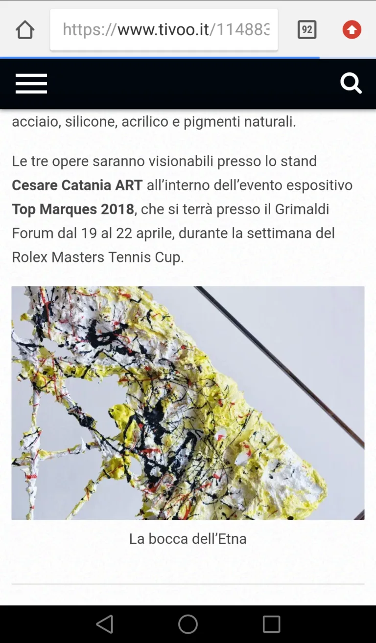Fonte: Tivoo Magazine - Cesare Catania - Contemporary Art
