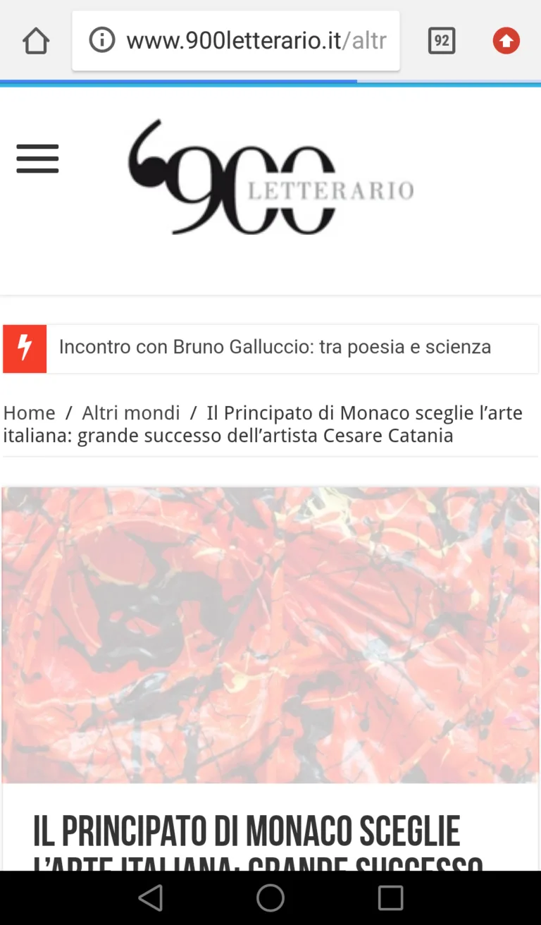 Fonte: 900 Letterario - Cesare Catania - Contemporary Art