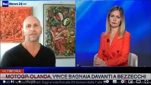 Cesare Catania su Rainews24: l'Abbraccio e la Residenza d'Artista