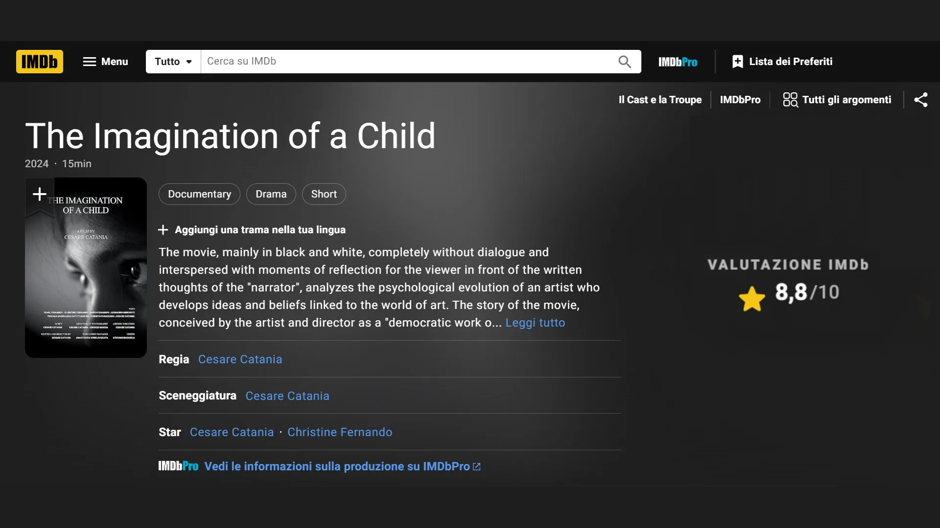 The Imagination Of A Child Su Imdb Giu