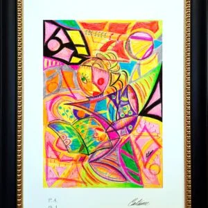 Print on Paper: "Woman with Book" - Numbered and Signed Copy (edition of 1000 copies)