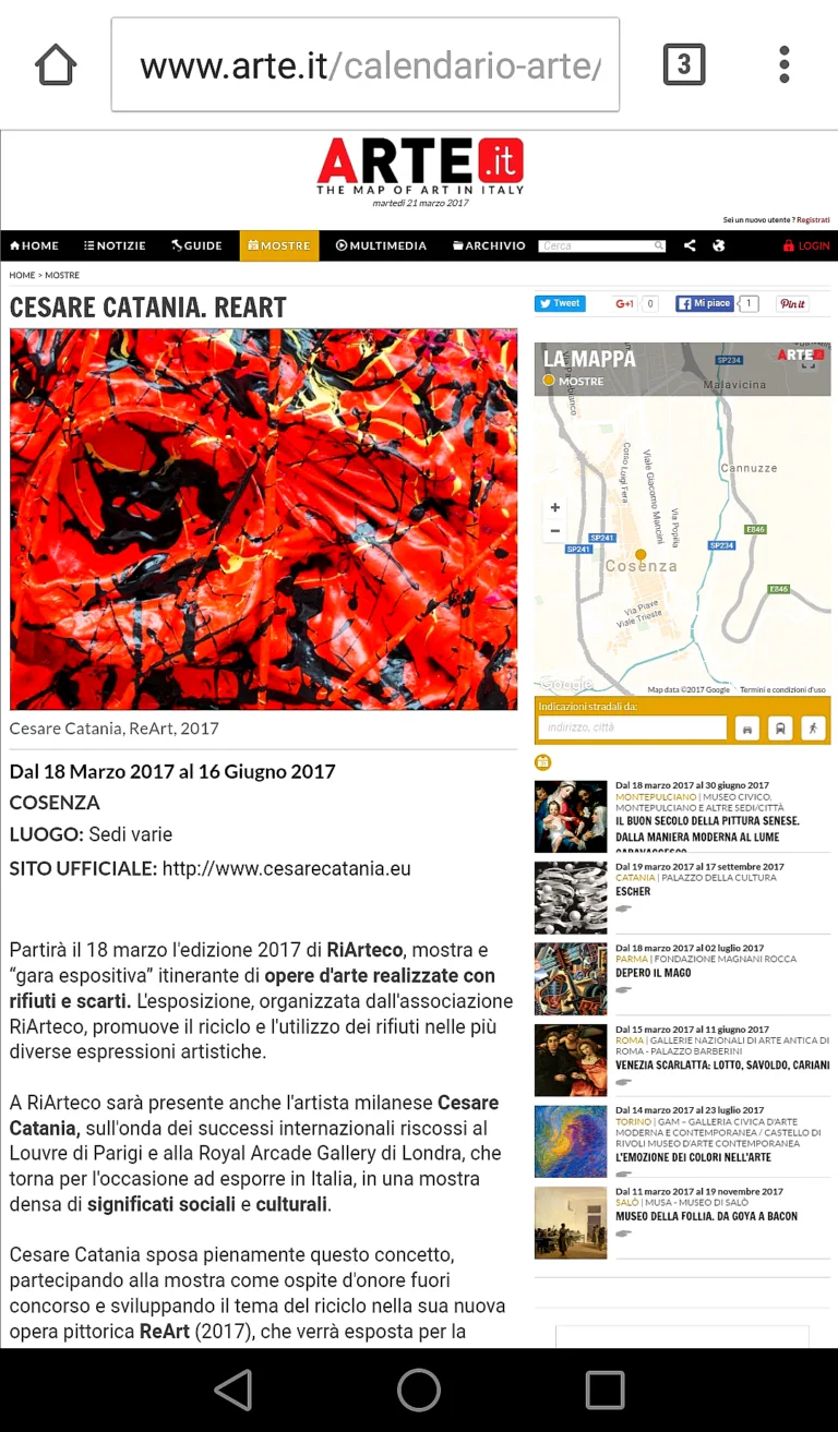 Fonte: Arte.it - Cesare Catania - Contemporary Art