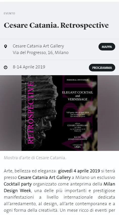 Fonte: Fuorisalone - Cesare Catania - Contemporary Art