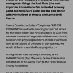 Cesare Catania exhibition in Monaco. The first contemporary artwork for colourblind peolple