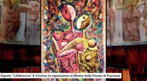 Fonte: Piacenzasera - L’Abbraccio, quando l’Arte avvolge le Parole