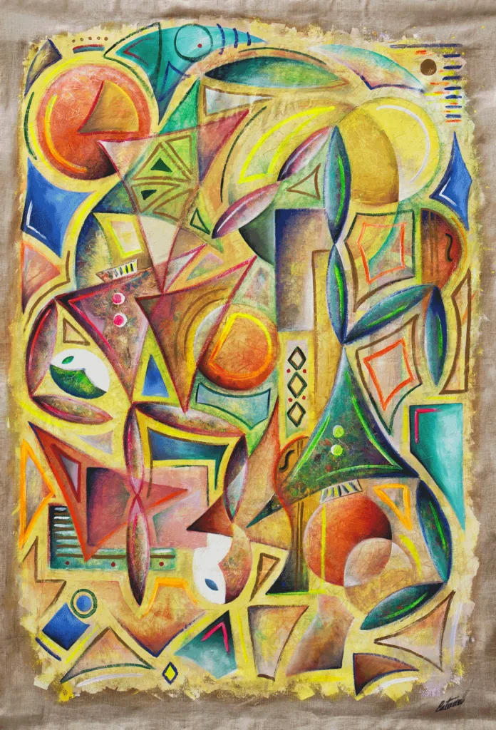 Gli Arlecchini (C Version) | Arazzo contemporaneo | Cesare Catania