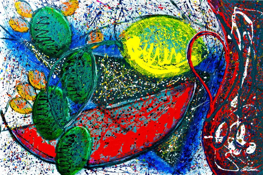 Natura Morta Siciliana | Pittura acrilica più famosa | Cesare Catania
