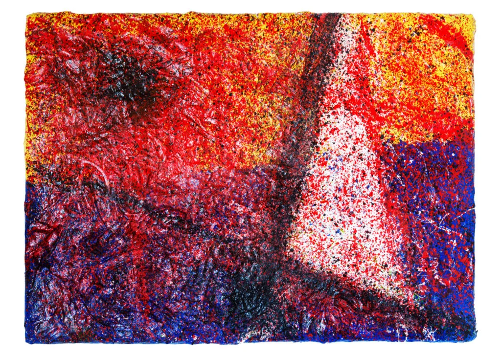 Tramonto a Capo d'Orlando | Gesso e acrilico | Cesare Catania